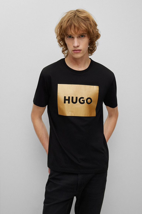T-SHIRT HUGO - 001 BLACK